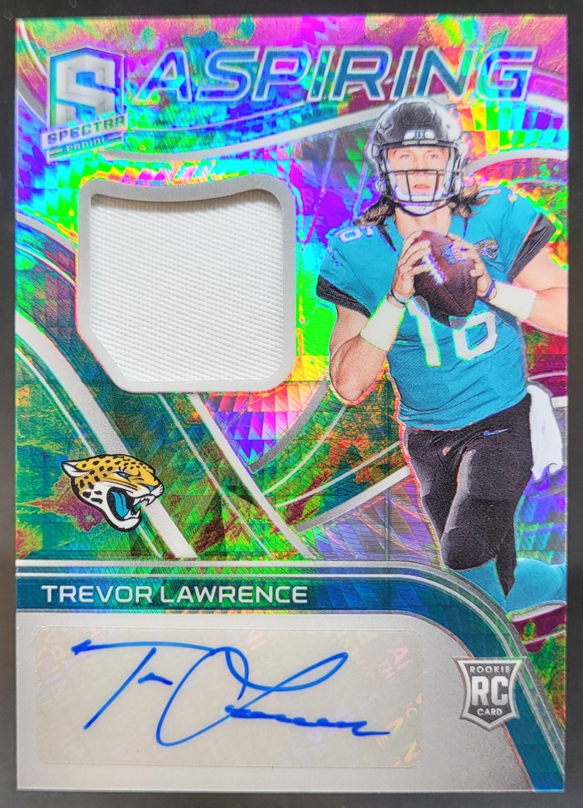 Trevor Lawrence Panini Spectra Aspiring Patch Autographs #APATL Celestial