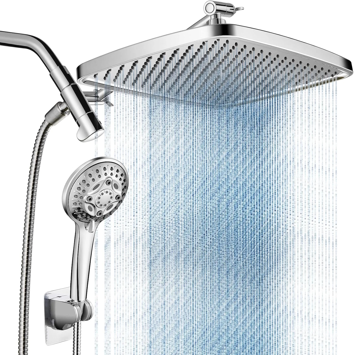 12'' Rain Shower Head with Extension Arm - Dual Shower Heads with 8 Modes Handhe
Opens in a new wind