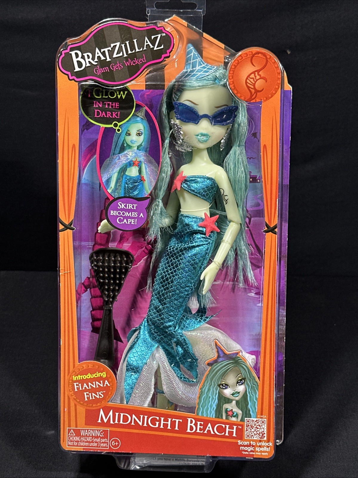 Bratzillaz Fianna Fins Midnight Beach Fianna Fins Glow In Dark
