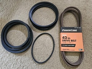 Lot of FOUR Drive Belts, V Belts, D & D Dura Prime, Small Motor, Riding Mower