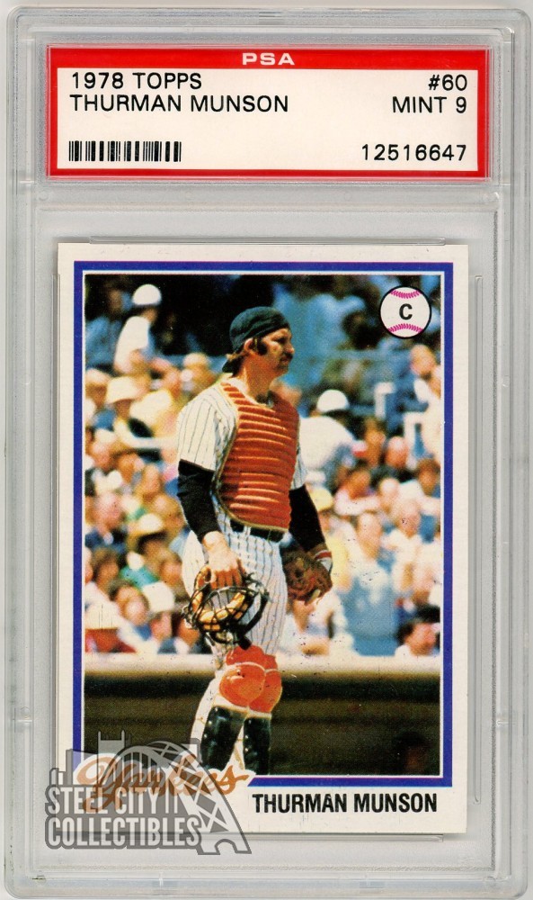 Thurman Munson 1978 Topps Card #60 PSA 9 Mint