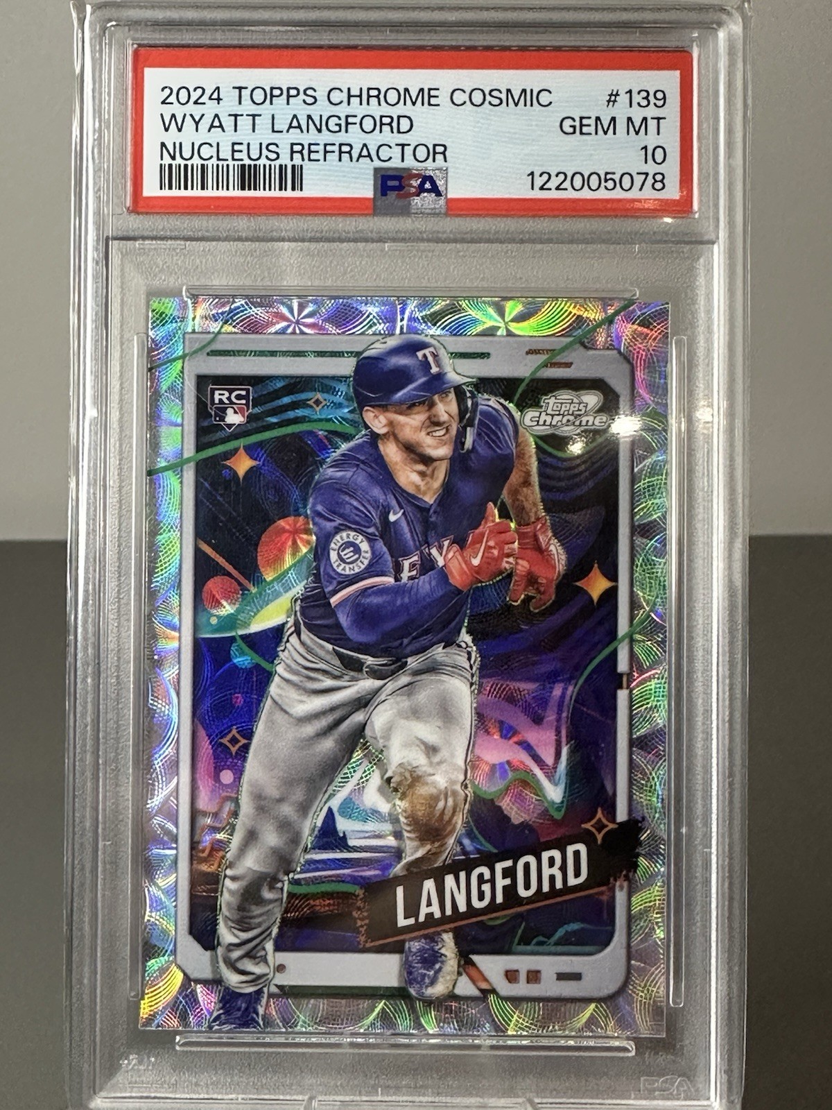 2024 Topps Cosmic Chrome - Wyatt Langford #139 Nucleus Refractor (RC)