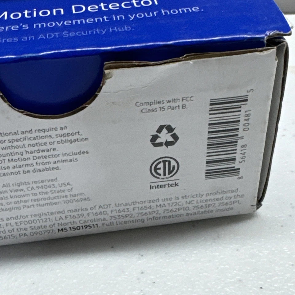 Samsung - SmartThings ADT Motion Detector - White F-ADT-PIR-1 NIB SHIPS FAS B3 - Image 4 of 4