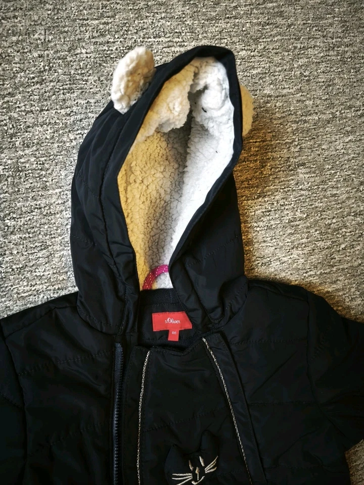 Schneeanzug Mädchen S Oliver Gr. 86 Dunkelblau Super Zustand Gefüttert  Overall  - Bild 4 von 4