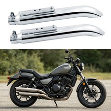 For Yamaha XV 250 535 750 920 1100 Virago Pair 20" Slip-On Exhaust Muffler Pipes