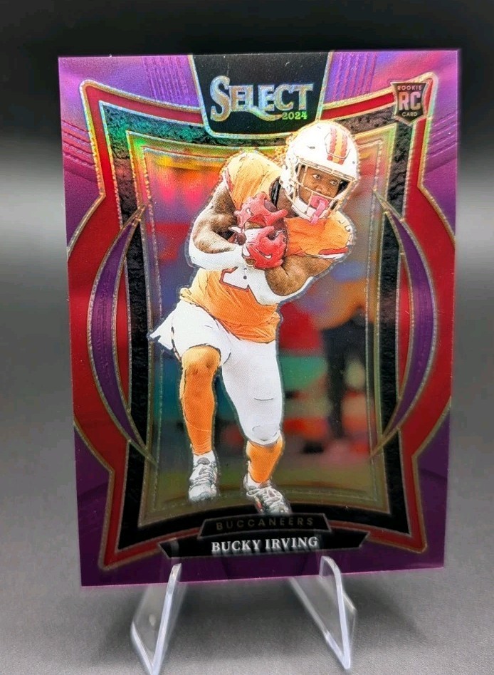 2024 Panini Select Bucky Irving /75 RC Concourse Purple Prizm #4