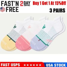 3 pairs/Set Bombas Women's Solid Honeycomb Ankle socks - Size Medium 8-10.5 HOT