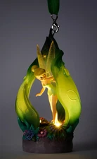Disney Parks 2025 Peter Pan Tinker Bell Flower Light Up Christmas BOXED Ornament