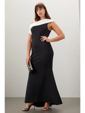 RTR Badgley Mischka One Shoulder Gown - size 16