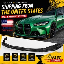 3pcs V Style Carbon Fiber Front Bumper Lip For 2021-26 Bmw G80 M3 G82 G83 M4 3pcs V Style Carbon Fiber Front Bumper Lip For 2021-26 Bmw G80 M3 G82 G83 M4