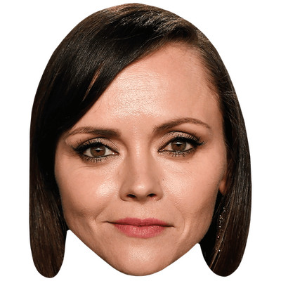 Christina Ricci (Lächeln) Großer Kopf. Größer als das Leben Maske.