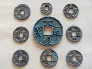 9Pcs Collect Ancient China Old Dynasty Bronze Statues