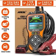 12V 24V Car Battery Tester Engine Code Reader OBD2 Scanner Diagnostic Scan Tool