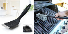 BBQ Grill Brush 1 pcs +Grill Scraper 1 pcs Cleaner Accessories Stainless Steel
