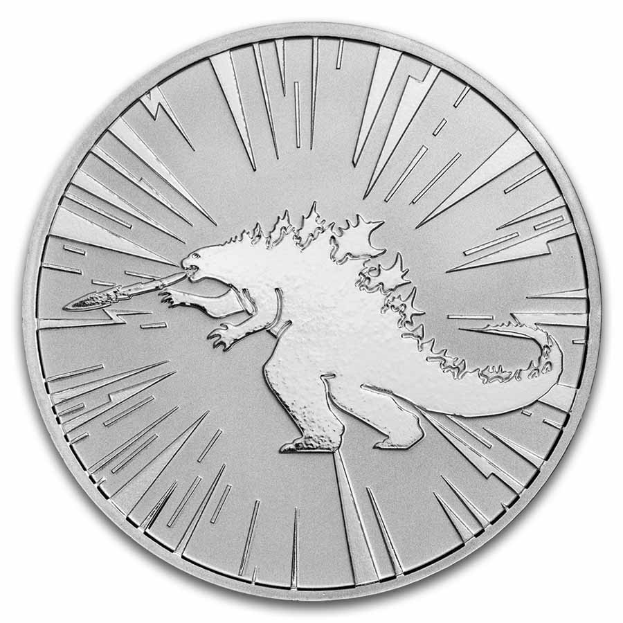 1 oz Silver Round - Godzilla x Kong - Godzilla BU | eBay
