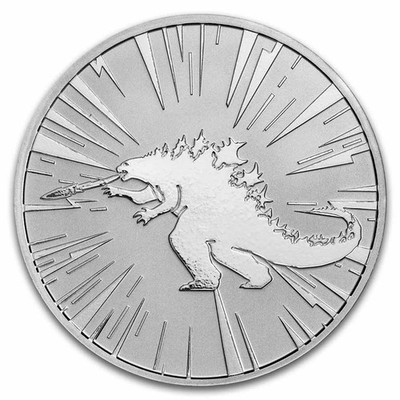 1 oz Silver Round - Godzilla x Kong - Godzilla BU | eBay