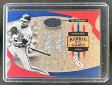 2005 Leaf Certified Reggie Jackson Fabric of the Game Jersey Number #/44