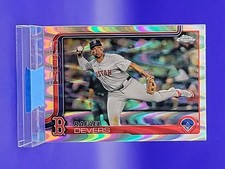 Rafael Devers 2025 Topps Chrome RayWave Refractor SP 🔥 Red Sox
