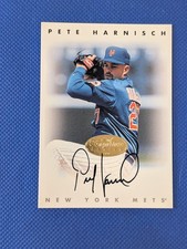 1996 Leaf Signature Series Gold Pete Harnisch Autograph