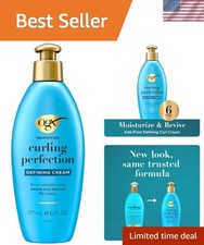 Frizz Control Curl-Defining Cream - 6 Oz with Argan Oil Floral Fragrance