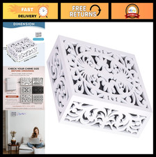 Modern Decorative Doorbell Cover - Wooden Chime Box, Standard Size 7.75"x6"x2.75