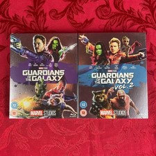 GUARDIANS OF THE GALAXY 1 2 Blu-ray Marvel, Bundle, Slipcover