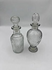 2 Vintage Glass Avon Perfume Bottles, Tallest 7" — photo 1
