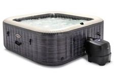 Intex 6Person PureSpa Greystone Deluxe Square Bubble Spa Seat 77inch X 77inch X
