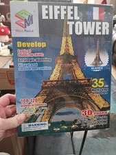 Magic Puzzle Eiffel Tower 3D Model Kit 35-Piece