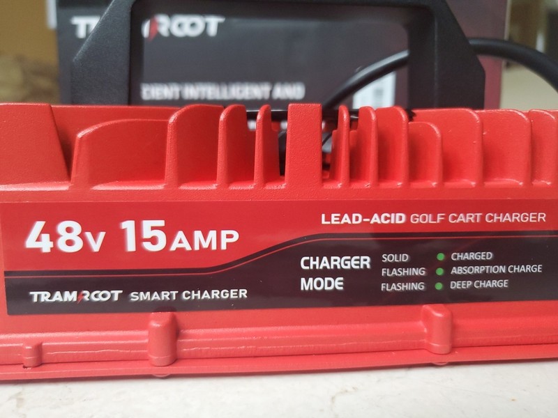 Tramroot Smart Battery Charger For Golf Cart Model XYJE8-48V15A 48V 15Amp
