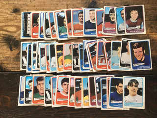 a & bc gum yellow back football cards 1968 series 1 complete 1 54 Best Moore