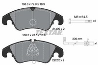 Textar Bremsbelagsatz, Scheibenbremse 2440903 FüR Audi