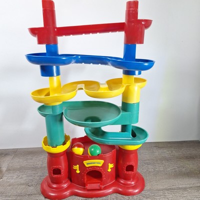 VTG Castle Marbleworks Play Tower Discovery Toys 2 Balls Missing Pcs #1756 STEM