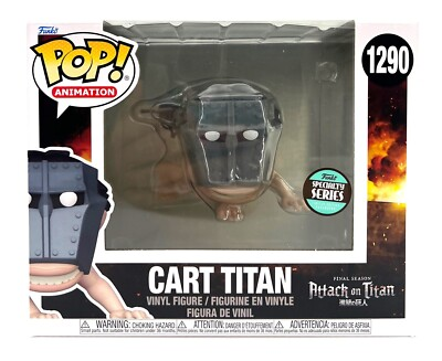 #ad Funko Pop Attack on Titan Cart Titan #1290 Funko Specialty Series Limited Ed $29.99