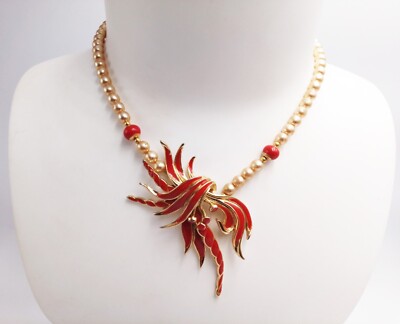 Collier Chaîne Ancien Avec Pendentif N656 Orena Paris - Bijou Vintage Occasion