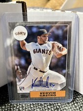 Kervin Castro 2022 Topps Update RC #87BA-KC 1987 35th Anniversary Auto 21/199