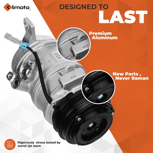 Klimoto Compressor | Fits 82-87 Ford Bronco, 84-90 Bronco II, 83 E-100 - Foto 4 di 5