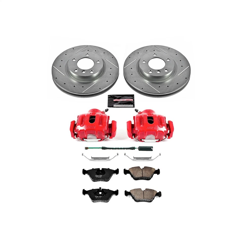 Kit de frenos KC582 Powerstop con pinzas juego de 2 ruedas delanteras para serie 3 E36 Z Z3 Foto 2 de 4