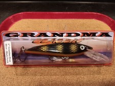 GRANDMA 6" CLASSIC DEEP DIVER G6DD-04 "BLACK PERCH" Muskie Musky Fishing Lure