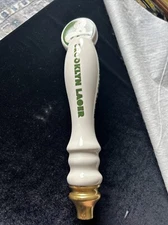 Brooklyn Lager Beer Tap Handle Ceramic  And Brass