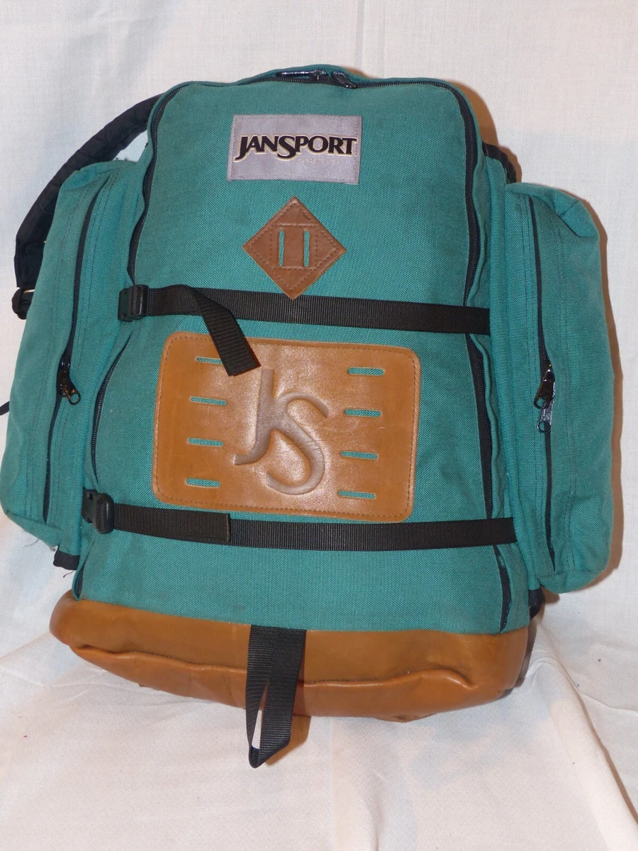 Vintage jansport top backpack leather bottom