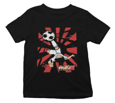 Retro Kickers Captain Tsubasa keeper Mario Kinder Baumwolle T-Shir 98-164