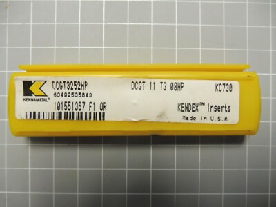 5 x INSPECTED  DCGT 3252HP; DCGT 11 T3 08HP; KC730 Wendeschneidplatte