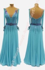 Handmade Dance Dress/Standard Ballroom Competition Dress smooth Waltz Tango