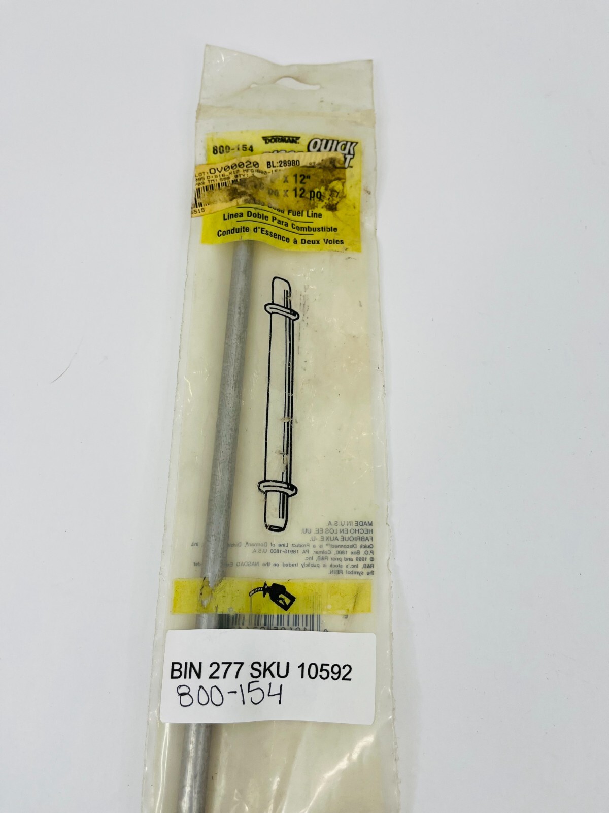 Dorman 800154 Steel Fuel Line Repair Kit NOS IBBY