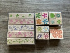 Hero Arts Stamps Craft Supplies Rubber Stamp Lot Flowers Plants Designs