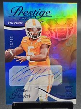 2023 Panini Prestige Xtra Points Signatures Blue /99 Hendon Hooker RC Lions