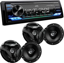 JVC Digital Media Receiver Bluetooth® Alexa / USB  + 4x JVC 6.5 Inch Car speaker