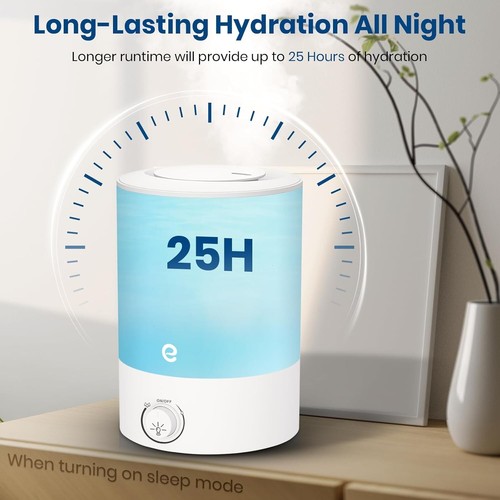 Humidifier BPA Free 2.5L Cool Mist Ultrasonic with Auto Shut-off for Bedroom - Picture 6 of 11
