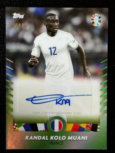 Topps 2024 EURO Jose Mourinho Platinum Auto France Randal Kolo Muani /99